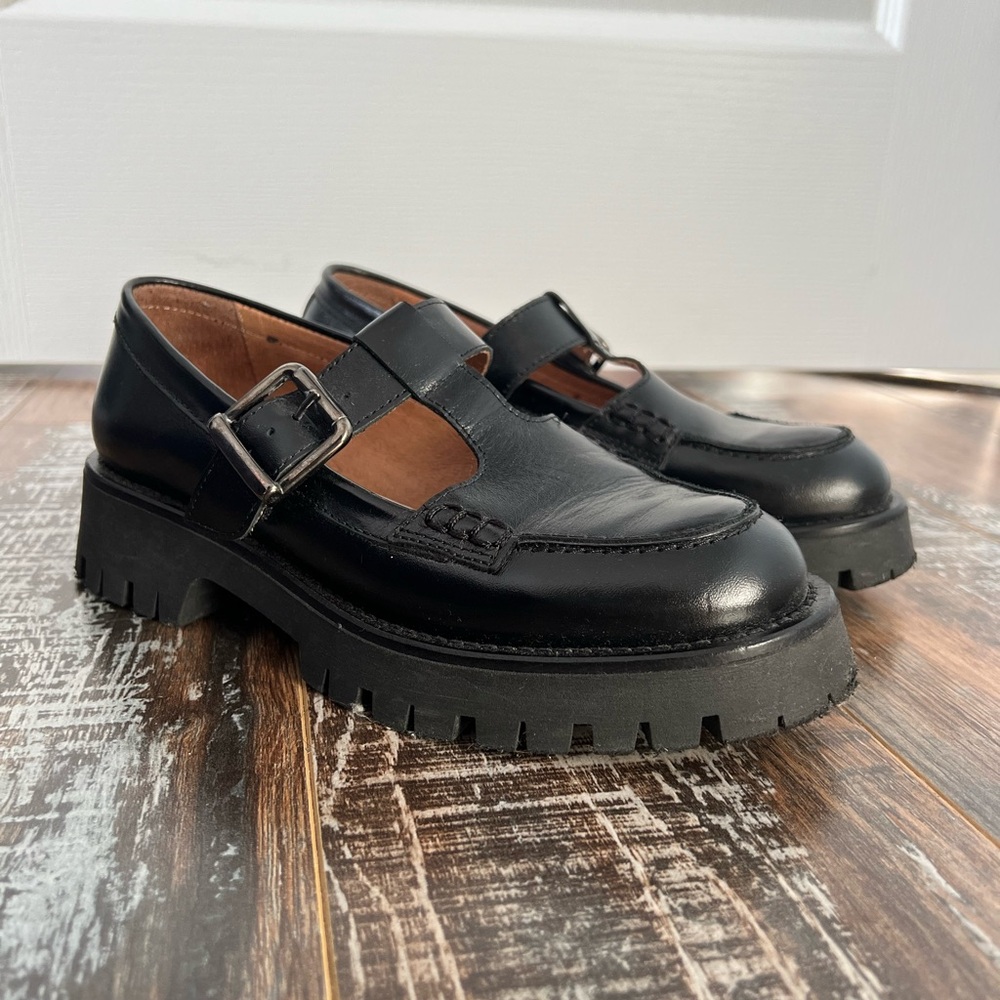 Simons Black Chunky Loafers